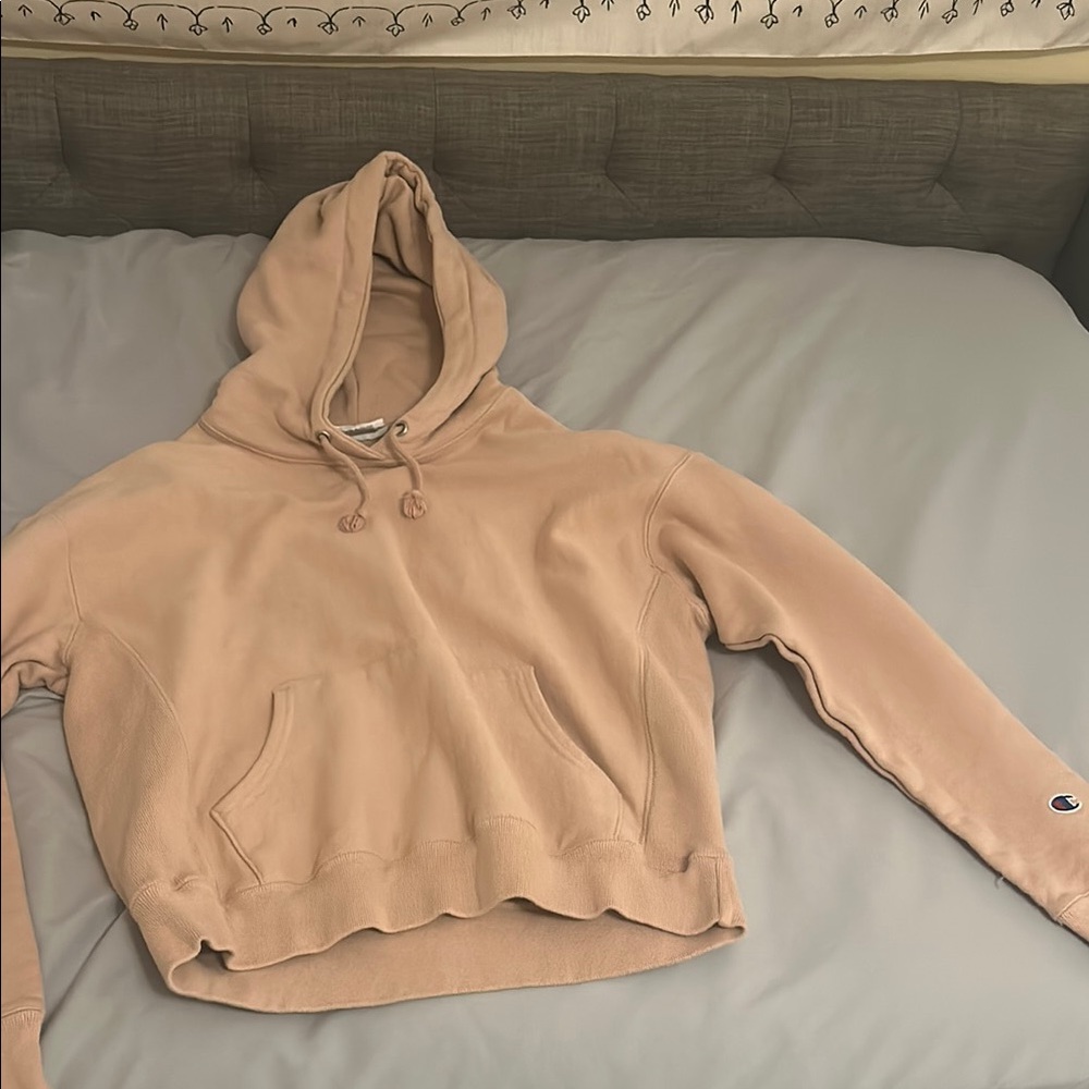 Champion Tan Sweater Classic Pullover Design